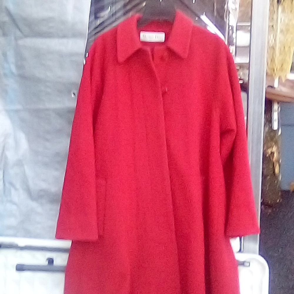 Christian Dior beautiful red long coat